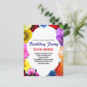 Wildflower Bruids Douche Uitnodiging Sjabloon, Edi (Staand voorkant)