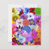 Wildflower Bruids Douche Uitnodiging Sjabloon, Edi (Achterkant)