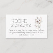 Wildflower bruids recept voor de bruid te zijn informatiekaartje (Voorkant)