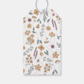 Wildflower Bruidschieter Bedankt Label - Oranje Cadeaulabel (Achterkant)