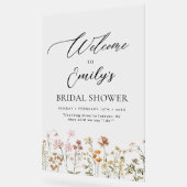 Wildflower Bruidsshower Welkomstbord In Bloei Acryl Bord (Hoek)