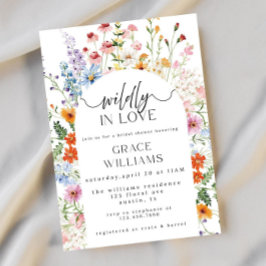 Wildflower Bruidsuitnodiging Sjabloon, Boho Kaart