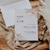 Wildflower Bruiloft Bewaar de Datum Uitnodiging