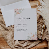 Wildflower Bruiloft Bewaar de Datum Uitnodiging