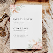 Wildflower Bruiloft Bewaar de Datum Uitnodiging