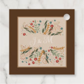 Wildflower Bruiloft Bloemen Elegante Plezier Inspi Bedankjes Labels (Achterkant)