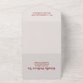 Wildflower bruiloft Boho Land All In One Uitnodiging (Buitenkant)