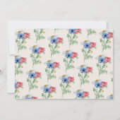 Wildflower bruiloft Boho Land Bloemen Foto Save The Date (Achterkant)