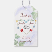 Wildflower bruiloft dank je cadeau cadeaulabel (Voorkant)