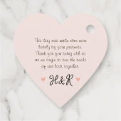 Wildflower bruiloft DANK U Bedankjes Labels (Achterkant)