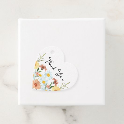 Wildflower bruiloft DANK U Bedankjes Labels (In situ)