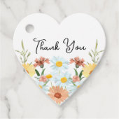 Wildflower bruiloft DANK U Bedankjes Labels (Voorkant)