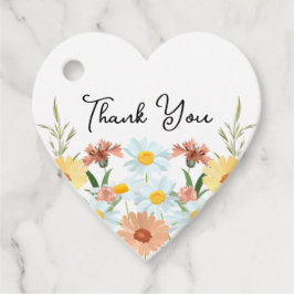 Wildflower bruiloft DANK U Bedankjes Labels