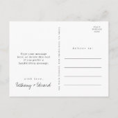 Wildflower bruiloft dank u Briefkaart (Achterkant)