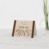 Wildflower bruiloft Elegante  Inspirativiteit Bedankkaart (Voorkant)