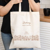 Wildflower bruiloft elke kleur Floral bruidsmeisje Tote Bag