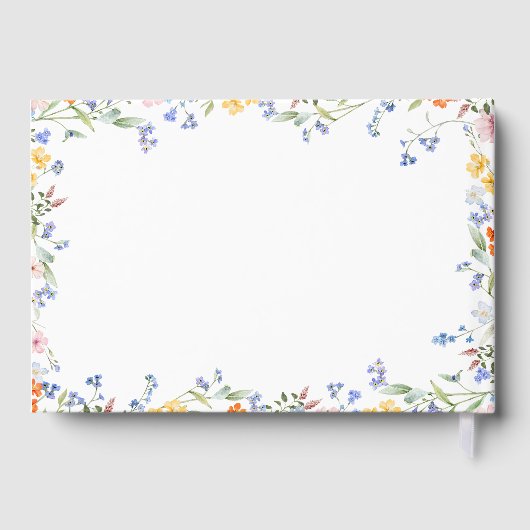 Wildflower bruiloft gastenboek (Achterkant)