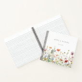 Wildflower bruiloft gastenboek notitieboek (Binnen)