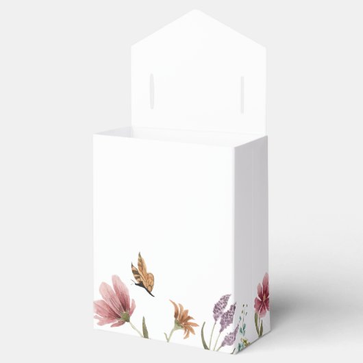 Wildflower bruiloft gunst box bedankdoosjes (Geopend)
