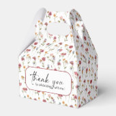 Wildflower bruiloft gunst box bedankdoosjes (Achterkant)