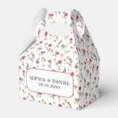 Wildflower bruiloft gunst box bedankdoosjes (Voorkant Zijde)