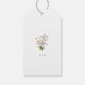 Wildflower bruiloft gunst Label dank u Floral Boho Cadeaulabel (Achterkant)