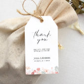 Wildflower bruiloft gunst Label Sjabloon, Cadeaulabel