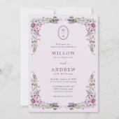 Wildflower bruiloft Kaart (Voorkant)