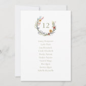 Wildflower bruiloft krans kaart (Voorkant)