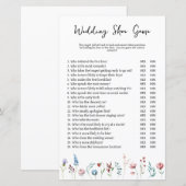 Wildflower Bruiloft of Koppels Douche Schoen Spel (Voorkant / Achterkant)