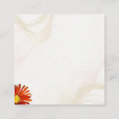 Wildflower bruiloft receptie informatiekaartje (Achterkant)