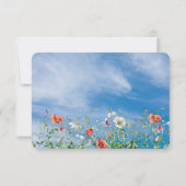 Wildflower bruiloft RSVP (Achterkant)