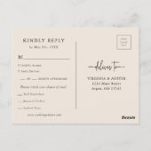 Wildflower Bruiloft RSVP Briefkaart (Achterkant)