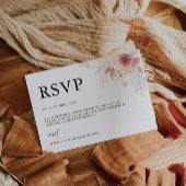 Wildflower bruiloft RSVP Kaart Sjabloon