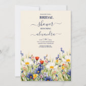 Wildflower bruiloft rustiek bloemig Vrijgezellenfe Kaart (Voorkant)