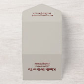 Wildflower bruiloft rustiek land all in one uitnodiging (Buitenkant)