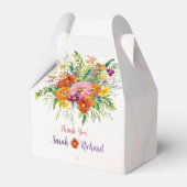 Wildflower Bruiloft, Rustieke Bloemige Dank Je & Bedankdoosjes (Voorkant Zijde)