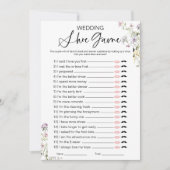 Wildflower bruiloft schoen Vrijgezellenfeest spel Kaart (Voorkant)