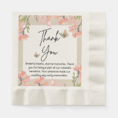 Wildflower bruiloft servet (Voorkant)