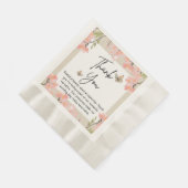 Wildflower bruiloft servet (Hoek)