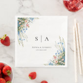  Wildflower bruiloft servetten (Insitu)