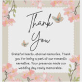 Wildflower bruiloft sticker (Voorkant)