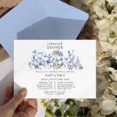 Wildflower bruiloft Sweet Floral repetitie diner Kaart