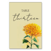 Wildflower bruiloft tafel nummer Kaart (Voorkant)