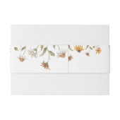 Wildflower bruiloft uitnodiging buik band uitnodigingen wikkel (Achterkant Voorbeeld)