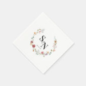 Wildflower bruiloft, verlovingsfeest Jubileum Servet (Hoek)