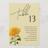 Wildflower bruiloft zitgrafiek Kaart (Voorkant)