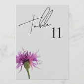 Wildflower bruiloft zitgrafiek Kaart (Achterkant)