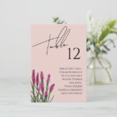 Wildflower bruiloft zitgrafiek Kaart (Staand voorkant)