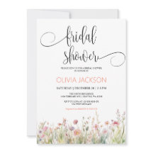 Wildflower Btidal Shower Uitnodiging
